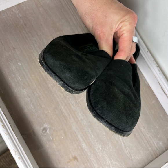 Cole Haan Vintage Made In Italy Womens Black Suede Loafers Size 5 - Picture 3 of 8